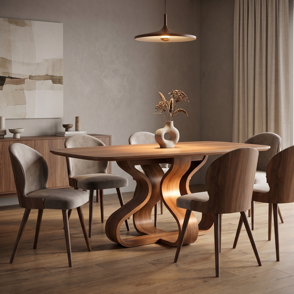 Mesa de Jantar Daiana Tampo Barril Melamínico