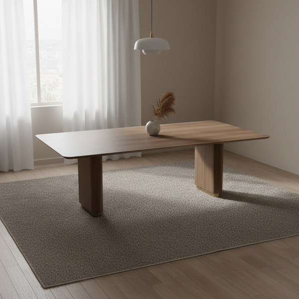 Mesa de Jantar Simara em Melamínico Tampo Reto