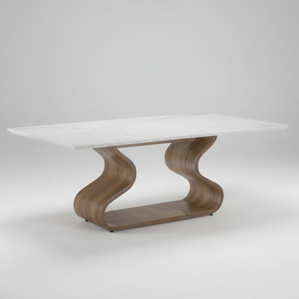 Mesa de Jantar Betânia Tampo Reto com Vidro