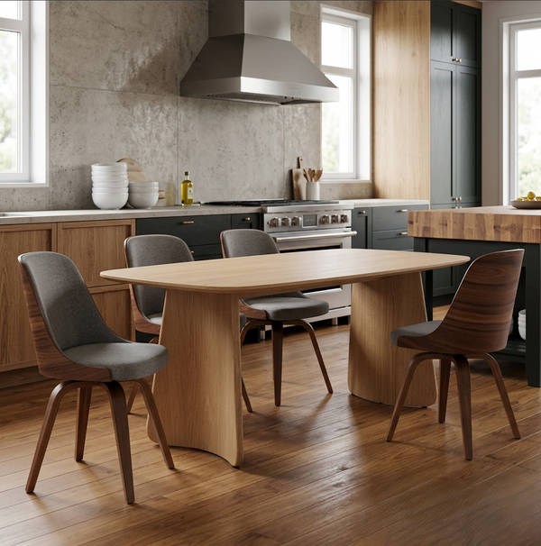 Mesa de Jantar Michele Tampo Barril Melamínico