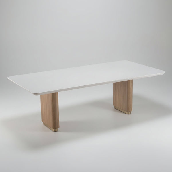 Mesa de Jantar Simara em Vidro Tampo Reto